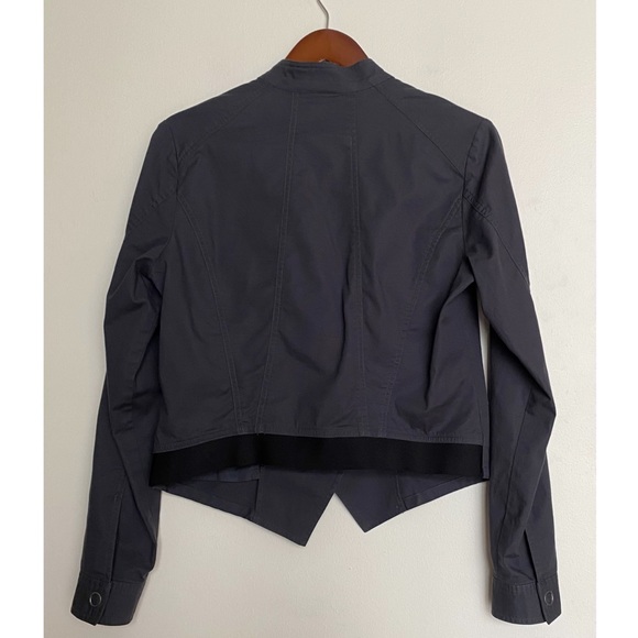 CAbi #3023 Twilight Moto Zip Up Gray Jacket M - Picture 3 of 8